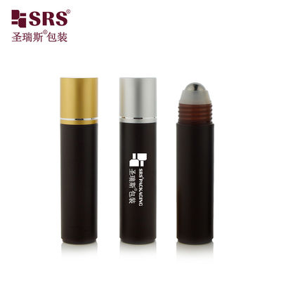 Frascos de desodorante roll-on cilíndricos RPA(S) de 30ml com tampa de rosca de metal prateado