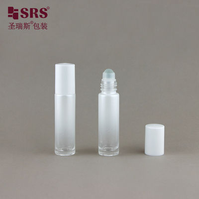 BLPM-10ML Mini Perfume Sample Glass Ball Bottle Revestimento em Gradiente Branco