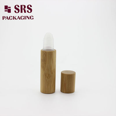 Rolo de plástico de bambu real SRS 10ml em garrafa com bola de plástico