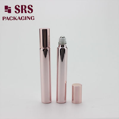Rolo de vidro vazio cosmético SRS 10ml ouro rosa em frasco para perfume