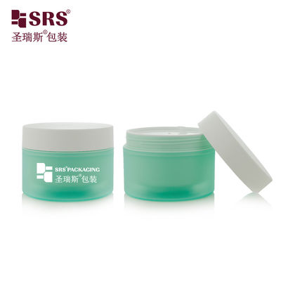 SRSJK-200g Mint Green Custom Matt PP Jar de Creme de Plástico para Cuidados com o Cabelo
