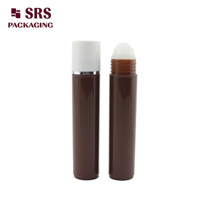 Frasco de amostra roll-on colorido de 35ml com rolo ajustável