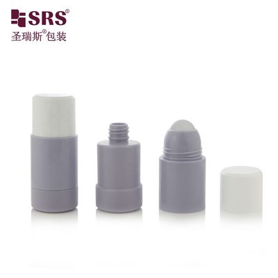 Frasco roll-on recarregável de PCR PP de 50ml para cosméticos