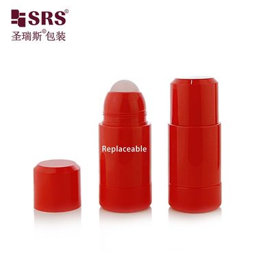 Frasco roll-on recarregável de 50ml 75ml PP PCR para desodorante e cuidados com a pele