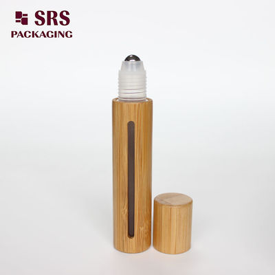 Frasco Roll-on de Perfume de Plástico de Bambu Cor Natural 15ml