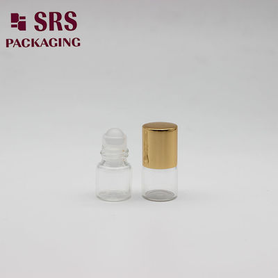 SRS vazio cor clara mini 1ml perfume pequeno rolo de vidro em frasco