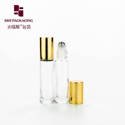 BLPM Mold Glass Roller Bottle 10 ml Leak Proof Aluminium Cap Steel Ball