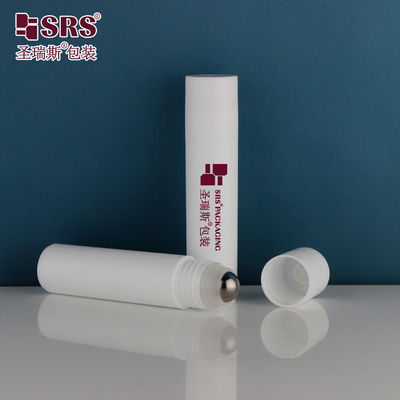 Frasco roll-on redondo de 30ml com esfera de aço para cuidados com a pele anti-acne