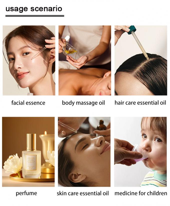 Garrafa de vidro de plástico preto 5ml 10ml 15ml 20ml 30ml 50ml 100ml Para óleo 2